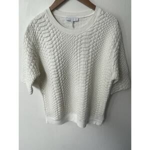 Sandro Textured Cream Sweater